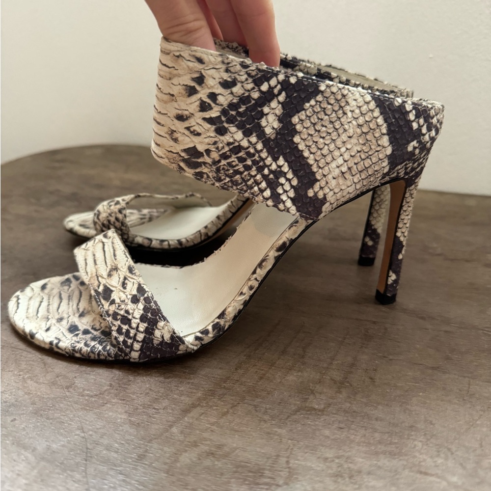 Stuart Weitzman My Slide Python Sandal Heel Size 7 - image 8